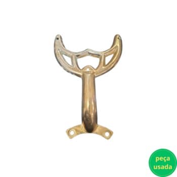 GARRA SUPORTE DE PÁ HÉLICE VENTILADOR DE TETO IMPORTADO *USADAS UNIDADE* G/PQ ALU O.VELHO 2-FUROS G X MT-05,3CM 3-FUROS G X PÁ-13,5CM