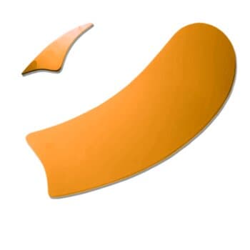 Pá Madeira ARTE Laranja - Com furos - Garra Maior - Delta-Plus / RioPreLustres / Primavera / Tron