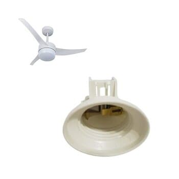 SOQUETE PLÁSTICO P/LUMINÁRIA VENTILADOR DE TETO VENTI-DELTA P/GLOBO LUNIK EFYX / ARNO ULTIMATE / ARNO VX5010 - *VENDIDO P/UNIDADE