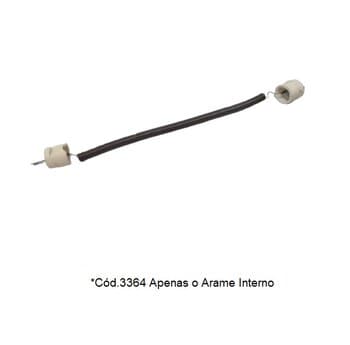 RESISTENCIA P/AQUECEDOR VENTISOL QUARTZO AQ-01 110V 400W - *APENAS O ARAME INTERNO DO TUBO QUARTZO - *VENDIDA P/UNIDADE