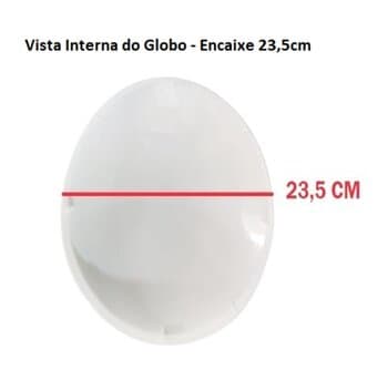 GLOBO CUPULA PLASTICA DA LUMINARIA VENTILADOR ALISEU INSPIRE DUO CONFORT - TERRAL MEGA CONFORT - GLOBO PLASTICO INSPIRE-DUO/CONFORT - ENCAIXE 235 MM - foto 1 de 4