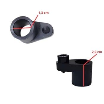 Pino Articulador BOTINHA do OSCILANTE P/Ventilador VENTISILVA - SINO PLÁSTICO PRETO VENTI50/VCL/VPL