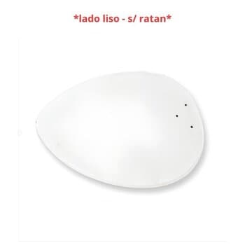 PÁ HÉLICE P/VENTILADOR DE TETO RATAN 3-FUROS MDF FOCUS PETALO PALMAE BRANCA -*VENDIDA P/UNIDADE- C/FURAÇĂO RIOPRELUSTRES - *Saldăo com Marcas*