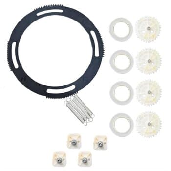 ACIONADOR DAS PÁS VENTILADOR ALISEU MAX RETRÁTIL - KIT C/ENGRENAGENS MOLAS CALÇO E PARAFUSOS