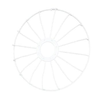 GRADE P/VENTILADOR 30CM LOREN SID - GEMINI/ORBITAL/TUFAO ATUAL - METAL BRANCA - SERVE P/DIANTEIRA OU TRASEIRA - *VENDIDA P/UNIDADE
