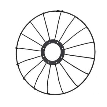 GRADE P/VENTILADOR 30CM LOREN SID - GEMINI/ORBITAL/TUFAO ATUAL - METAL PRETA - SERVE P/DIANTEIRA OU TRASEIRA - *VENDIDA P/UNIDADE