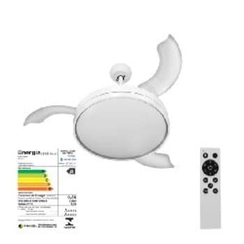 Ventilador de Teto Ventisol Astro Inverter 3 Pás Retrátil C/Controle Biv110V-220V 30W LED18W