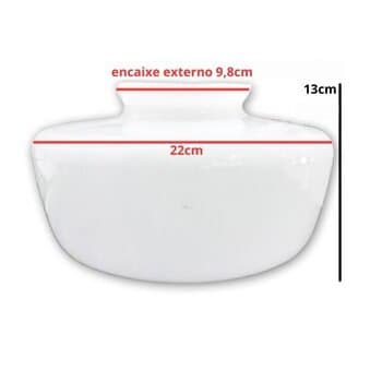 GLOBO CÚPULA VIDRO VENTILADOR IMPORTADO - ENCAIXE 98MM/9,8CM - *DIVERSOS MODELOS - A DEFINIR* - foto 1 de 3