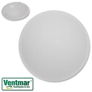 GLOBO CÚPULA 27/30CM P/VENTILADOR LOREN SID PRIMOR PEROLA PLATUN REQUINTE - PLÁSTICO D.270MM/D.300MM