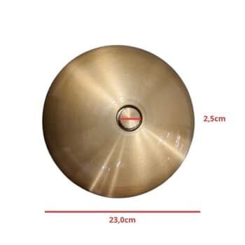 PLAFON DE ACABAMENTO P/VENTILADOR DE TETO DOURADO - SEM LUZ - LUMINÁRIA CEGA P/ÁREA GOURMET - VOLARE FLY OFFICE 1148 METAL