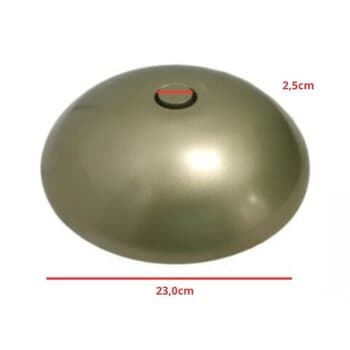 PLAFON DE ACABAMENTO P/VENTILADOR DE TETO GOLD - SEM LUZ - LUMINÁRIA CEGA P/ÁREA GOURMET - VOLARE FLY OFFICE 1148 METAL