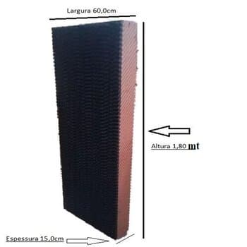 COLMEIA P/CLIMATIZADOR - ESP.15,0X L60,0 X A/C180,0CM ROTOPLAST/ MEGA BRISA/ ECOBRISA - PAINEL EVAPORATIVO 18060-15