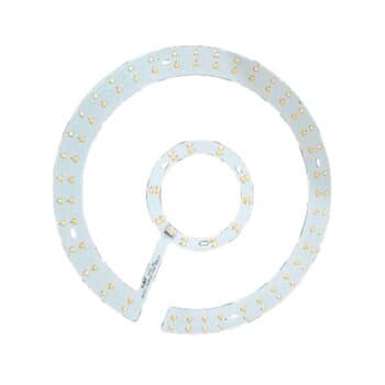 PLACA DE LED P/LUMINÁRIA VENTILADOR ALISEU inspire RETRÁTIL BIV 24+24X1W *Sem DRIVER*- Apenas Fita 96LEDs 3CORES - 272MM-2835-2X2B24C-2X24W JWT-6428