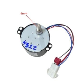 MOTOR GIRO DO OSCILANTE SWING P/CLIMATIZADOR ROTOPLAST 220V10W ROTO160 SWING TYPE:49KTYJ-6C 60HZ SPEED:6RPM DIRECTION:CW/CCW - (C/CABO CONECTOR)