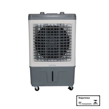 Climatizador de Ar 035 LT Ventisol 220V150W Vazão 04000M3/H Até 20M2 Umidificador Portátil CLIN35PRO2-02 3-VEL BCO/CZA
