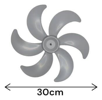HELICE P/VENTILADOR DE 30CM BRITÂNIA 6PAS CINZA-HELICE P/VENTILADOR DE 30CM BRITÂNIA 6PAS CINZA ESCURO-ORIGINAL CENTRO+FUNDO F08,0MM PML S/TT B30 BVT30 BVT301 VENTUS 30 SIX TURBO - BRASTEMP PHILCO