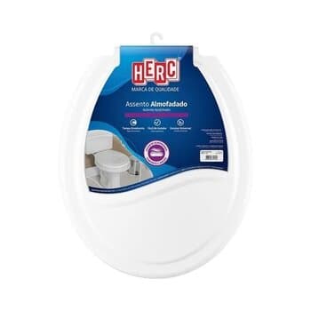 ASSENTO SANITARIO ALMOFADADO BRANCO - HERC/PRIMAFER