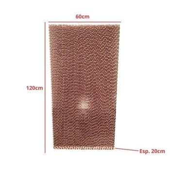 COLMEIA P/CLIMATIZADOR - ESP.20cm X L60,0 X A/C120,0CM TRASEIRA ROTOPLAST ROTO140/ ROTOT 140 - PAINEL EVAPORATIVO 12060-20 *VENDIDA P/UNIDADE