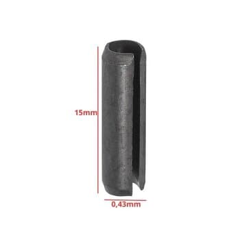Pino Elastico Trava Traseira da Hélice do Ventilador LOREN SID - Trava a Hélice no Eixo - Diâmetro 4,50mmX14,0mm A/C 15mm - *Vendida p/Unidade