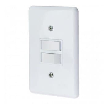 Interruptor Elétrico 2-TeclaS de Luz- Espelho ESP4X2 BRANCO - foto 1 de 2