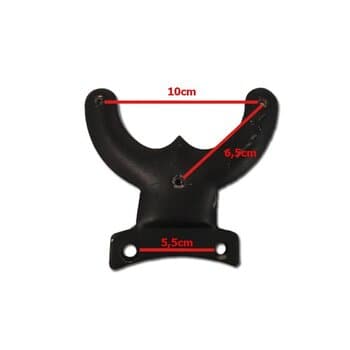 GARRA SUPORTE DAS PAS MODELO PÉ DE GALINHA COR PRETA P/VENTILADOR DE TETO IMPORTADO