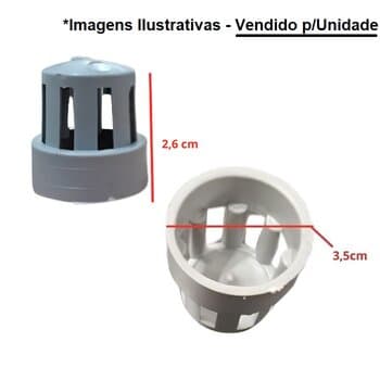 DRENO DO TANQUE SUPERIOR CLIMATIZADOR VENTISOL CLIN8LT CLIN16LT CLIN35LT CLIN60LT CLIN80LT - CASTELINHO TORRINHA CINZA/PRETO