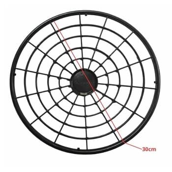 GRADE DE 30CM P/EXAUSTOR VENTISOL 30CM PLASTICA PRETA - MODELO COMERCIAL 0834 PLAST PR - EX 30