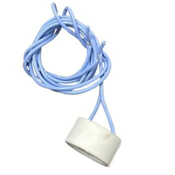 SOQUETE DE PORCELANA P/LUMINÁRIA VENTILADOR DE TETO ALISEU SLIM -*VENDIDO P/UNIDADE*- GU-10 C/FIOS AZUL 06,0MM + SEM NIPLE P/CONECTAR PLACA DE LED