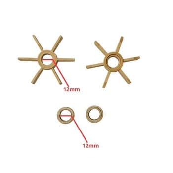 CALÇOS ESPACADORES C/ARANHA KIT C/02UN - VENTOINHA DE VENTILACAO P/VENTILADOR - ENCAIXE EIXO E08MM