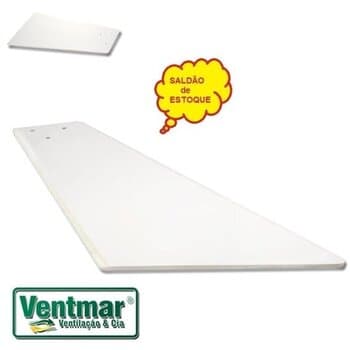 PÁ HÉLICE P/VENTILADOR DE TETO VOLARE VR42 VR50 - MDF MODELO AYRES TECH TABACO BRANCA - *VENDIDA P/UNIDADE - VENTI-DELTA GARRA LUXO - foto 1 de 7