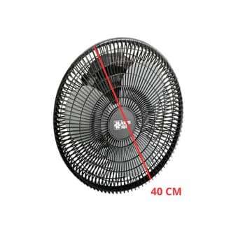 VENTILADOR DE TETO LOREN SID ORBITAL 40CM TURBO BIV PRETO 3PÁS G/METAL - ROTACAO 360-GRAUS - SEM LUMINARIA P/AREA GOURMET