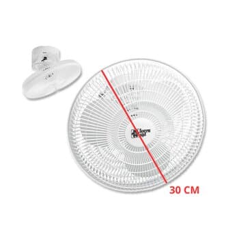 VENTILADOR DE TETO LOREN SID ORBITAL 30CM TURBO BIV BRANCO G/METAL - ROTACAO 360-GRAUS - SEM LUMINARIA P/AREA GOURMET