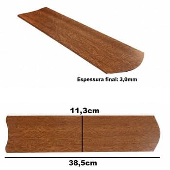 PA HELICE P/VENTILADOR DE TETO VENTISOL WIND LIGHT PETALOS - *KIT-03PAS MDF COR MOGNO - *P/MONTAR USAR GARRAS/SUPORTES - foto 1 de 3