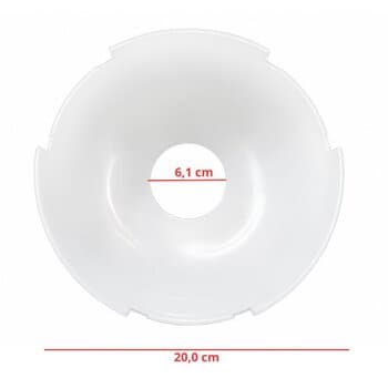 Carenagem Acabamento Superior Plastica do Motor p/Ventilador Aliseu Branco SMART - Capa c/Garras Suporte das Pás Injetadas - foto 1 de 4