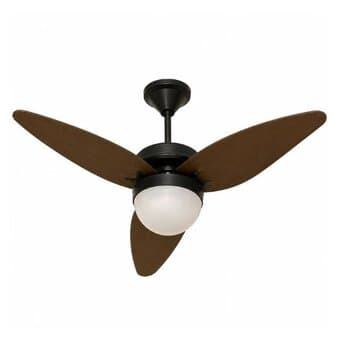 VENTILADOR DE TETO VENTMAR MONTANA2 SUPER CICLONE 110V130W10,0UF TROPICAL PRETO 3PÁS MDF FOLHA TABACO CONTROLE ROTATIVO - CONSUMO A