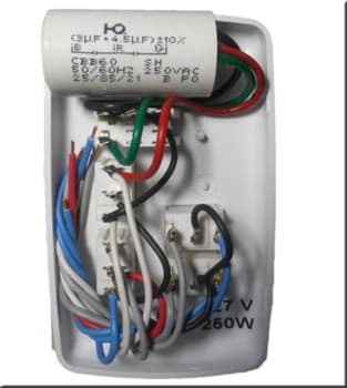 Chave P/Ventilador de Teto R3LUZ 3Vel C/CAP.07,5UF 3,0+4,5mF C/REVERSĂO + 3-Teclas LUZ - P/Venti-Delta New Light - foto 1 de 4