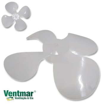 HELICE DE 50CM P/VENTILADOR VENTI-DELTA PREMIUM / DELTA GOLD 50CM 4PAS PLASTICA - ENCAIXE EIXO 10,0MM PONTA REDONDA C/TRAVA TRASEIRA