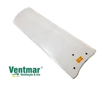 PÁ HÉLICE P/VENTILADOR DE TETO VENTI-DELTA LIGHT COR BRANCA P/GARRA PEQUENA 3FUROS - MADEIRA MDF RETA - VENDIDA P/UNIDADE