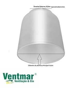 GLOBO CUPULA TULIPA PLASTICA COPO LISA TRANSPARENTE - TULIPA P/VENTILADOR DE TETO - ENCAIXE EM SOQUETE 5,80/6,00CM APROX...