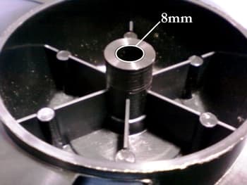 HELICE DE 30CM P/VENTILADOR HOUSTON 3PAS COR PRETA - ENCAIXE MEIA LUA - EIXO 8,0MM - SEM TRAVA TRASEIRA - CANO CURTO - HELICE MONDIAL - HELICE FAET 30CM