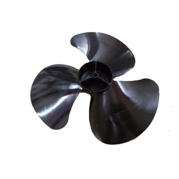 HELICE DE 30CM P/VENTILADOR FAET CANO CURTO COR PRETA - E-08,0MM ENCAIXE MEIA LUA