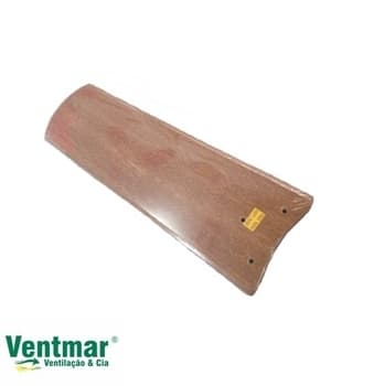 PÁ HÉLICE P/VENTILADOR DE TETO VENTI-DELTA LIGHT COR MOGNO 3FUROS GARRA PEQUENA - MADEIRA MDF RETA - VENDIDA P/UNIDADE