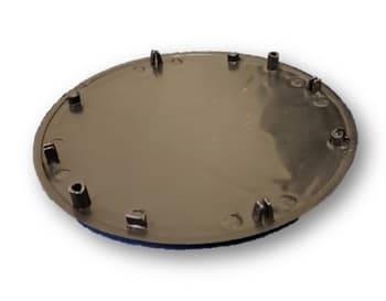 Emblema da Grade p/Ventilador Ventisol Preto - Logotipo Atual 2018/2019 - p/Grade Metal 50cm/60cm - Anel Frontal Plastico