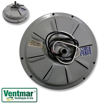 MOTOR P/VENTILADOR DE TETO VENTI-DELTA PLUS LIGHT ECO 110VOLTS 3PAS CINZA - MODELO PLUS LIGHT C/LUMINARIA OU PLUS ECO COMERCIAL