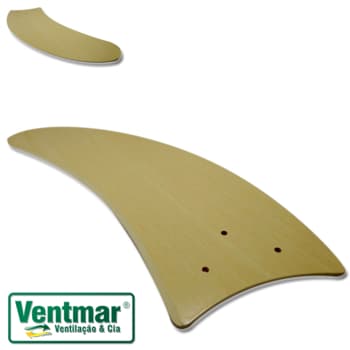 P&AACUTE; MODELO FACAO CURVA COM FUROS PARA GARRA DE MODELOS DE VENTILADORES DE TETO RIOPRELUSTRES