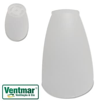 GLOBO CUPULA TULIPA PLASTICA VENTILADOR DE TETO TRON MARBELA TRAMONTANA STILO MARBELLA - NOVA TULIPA - ENCAIXE EM SOQUETE 5,8CM