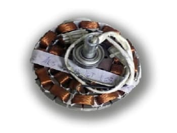 ESTATOR BOBINADO P/VENTILADOR TETO ALISEU JET 110V90W04,5UF C/2-ROL.6202 EIXO-15,0MM - P/MOTOR SA-40-110V - foto 1 de 2