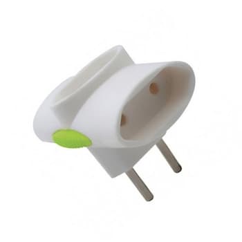 Pino Multiplicador de Tomada TĘ 10A 2Pinos 10ANBR para 3 X 2PF10ANBR 3S-10A - foto 1 de 3