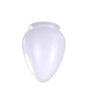 GLOBO CUPULA PĘRA PL P/LUMINARIA VENTILADOR DE TETO - GLOBO PLASTICO PERA - TAMANHO PADRAO - ENCAIXE 10CM / 101MM