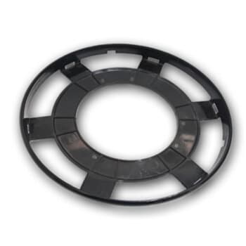 ANEL CENTRALIZADOR DO VIDRO DA LUMINÁRIA P/VENTILADOR ALISEU TERRAL - COR PRETA - REF.ORIGINAL 001090